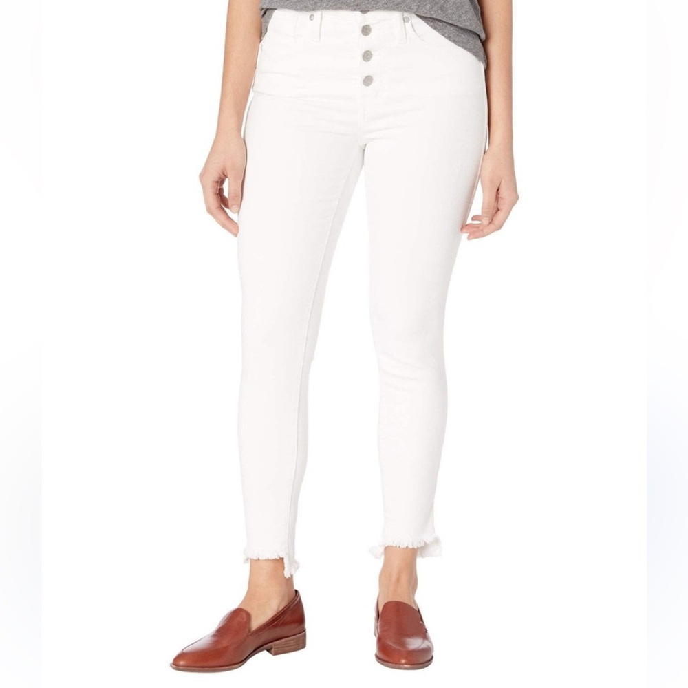 Madewell white Cropped skinny Jeans